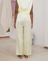 BASERANGE France Silk Linen SEPIA Casual Pants BAS-TRSE-LI-SU25-ZONG BAS-TRSE-SS-SU25-LIME GREEN